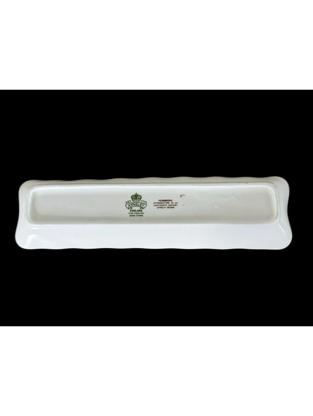 Vintage Aynsley Pembroke Trinket Pen Tray Dish Bird Flowers England Château Core